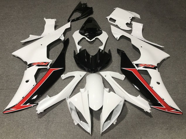 2008-2016 White Red Glossy Black Yamaha YZF R6 Motorcycle Fairing Australia