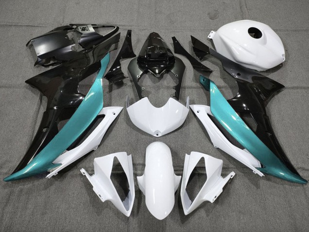 2008-2016 White Black Teal Blue Yamaha YZF R6 Motorcycle Fairings Australia