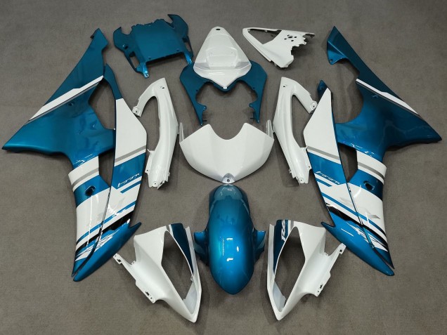 2008-2016 White Blue Yamaha YZF R6 Motorcycle Fairing Australia