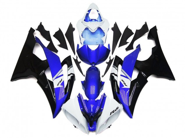 2008-2016 White Blue Black Yamaha YZF R6 Motorcycle Fairings Australia