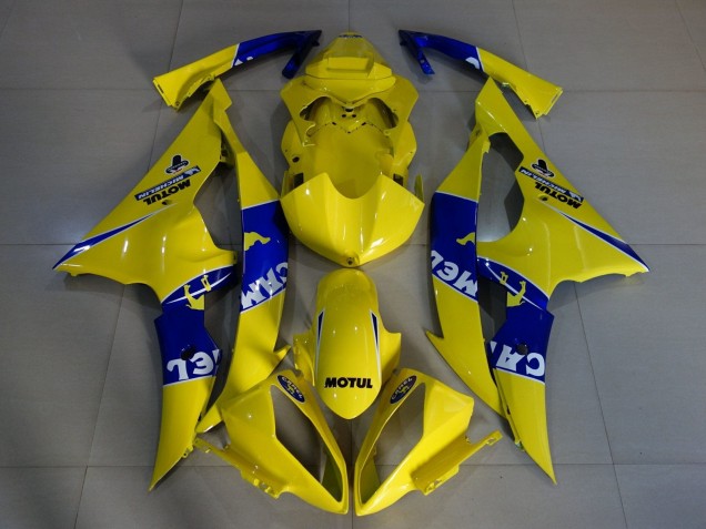 2008-2016 Yellow Blue Camel Motul Michelin Yamaha YZF R6 Motorcycle Fairings Australia