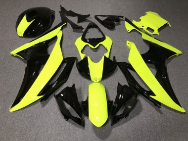 2008-2016 Yellow Glossy Black Yamaha YZF R6 Motorcycle Fairings Australia