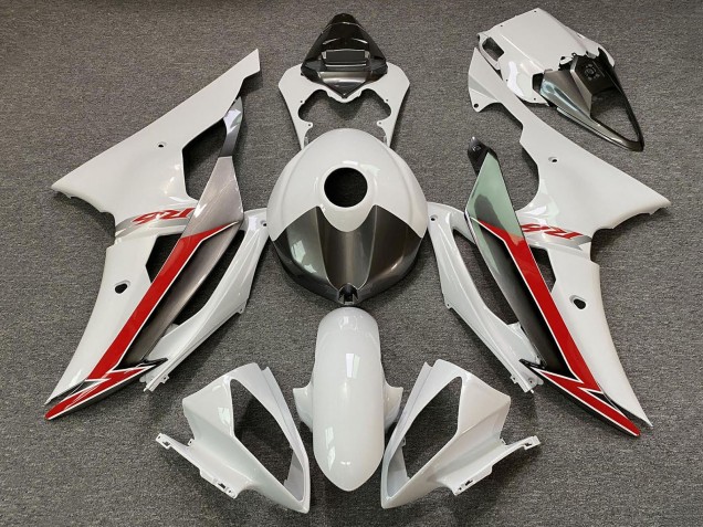 2008-2016 Pearl White Red Yamaha YZF R6 Motorcycle Fairings Australia