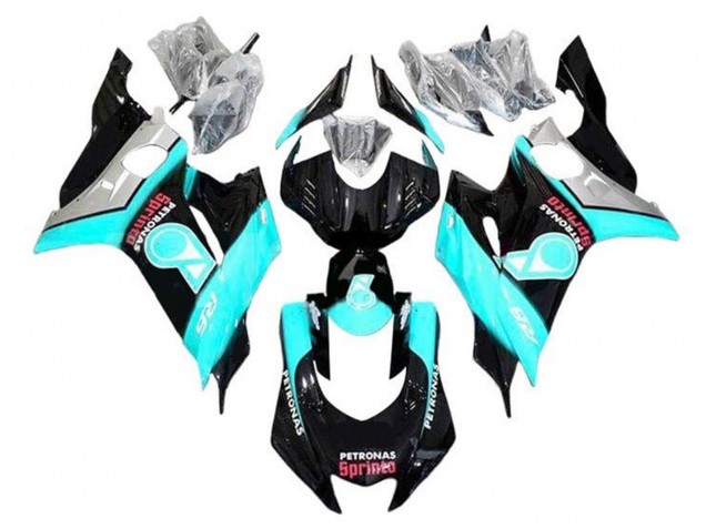 2017-2023 Turquoise Blue Glossy Black Petronas Yamaha YZF R6 Motorcycle Fairings Australia
