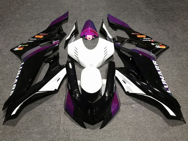 2017-2023 White Purple Glossy Black Yamaha YZF R6 Motorcycle Fairings Australia