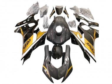 2017-2023 Gold White Black Faux Carbon Fiber Yamaha YZF R6 Motorcycle Fairings Australia