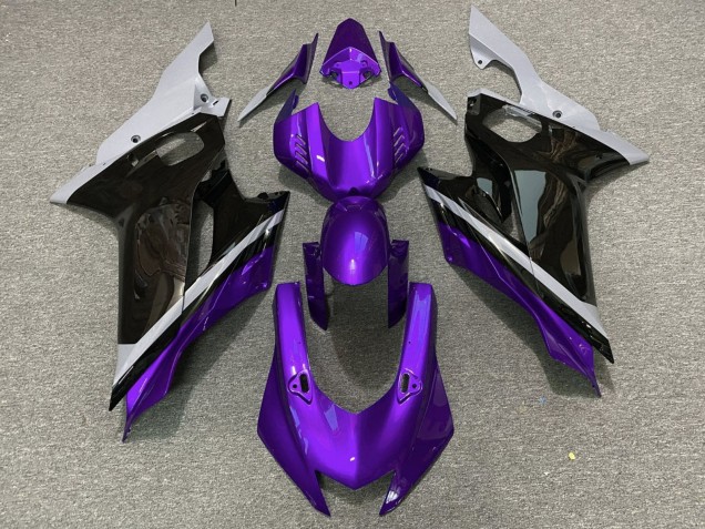 2017-2023 Grey Purple Glossy Black Yamaha YZF R6 Motorcycle Fairings Australia