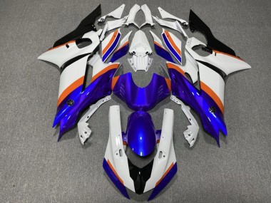 2017-2023 White Blue Orange Yamaha YZF R6 Motorcycle Fairings Australia