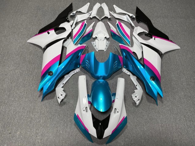 2017-2023 White Pink Blue Black Yamaha YZF R6 Motorcycle Fairings Australia