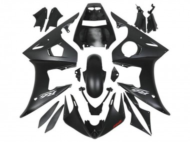 2005 Matte Black Silver Red Yamaha YZF R6 Motorcycle Fairings Australia
