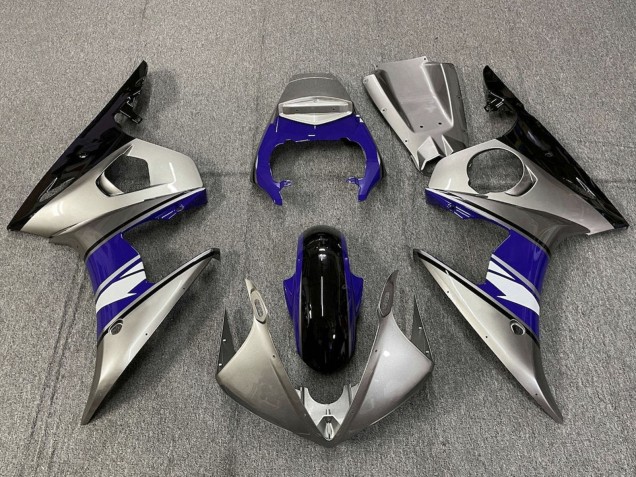 2005 Silver Blue Black White Yamaha YZF R6 Motorcycle Fairings Australia