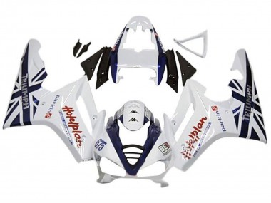 2009-2012 White Dark Blue Triumph Daytona 675 Triple Motorcycle Fairings Australia