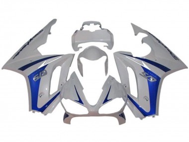 2009-2012 White Blue Triumph Daytona 675 Triple Motorcycle Fairings Australia