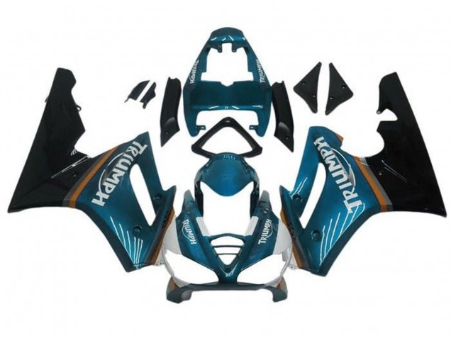 2009-2012 Teal Blue Glossy Black Triumph Daytona 675 Triple Motorcycle Fairings Australia