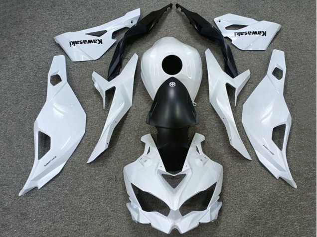 2019-2025 White Matte Black Kawasaki ZX4R ZX-4RR Motorcycle Fairings Australia
