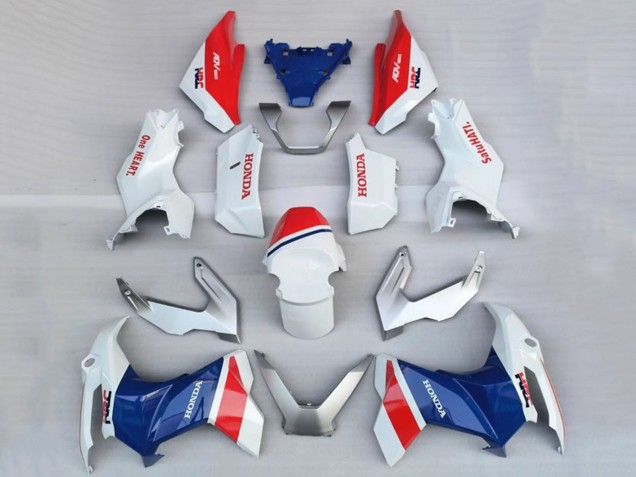 2022-2024 White Red Blue HRC Honda ADV160 Motorcycle Fairings Australia