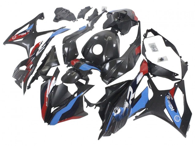 2023-2024 Blue Red Carbon Fiber BMW S1000RR Motorcycle Fairings Australia