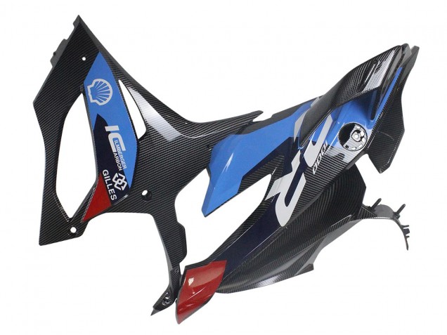 2023-2024 Blue Red Carbon Fiber BMW S1000RR Motorcycle Fairings Australia