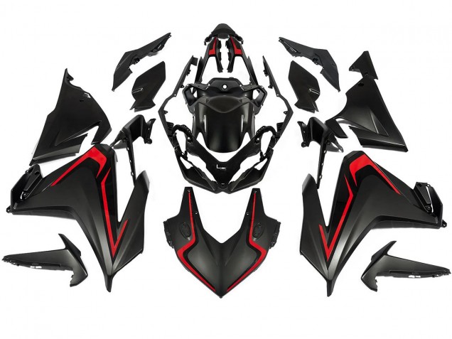 2022-2023 Matte Black Red Honda CBR500R Motorcycle Fairing Australia