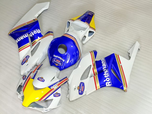 2004-2005 White Blue Yellow Rothmans Honda CBR1000RR Motorcycle Fairings Australia