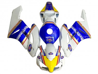 2004-2005 White Blue Yellow Rothmans Honda CBR1000RR Motorcycle Fairings Australia