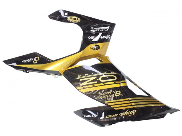 2018-2024 Gold Glossy Black Kawasaki EX400 Motorcycle Fairings Australia