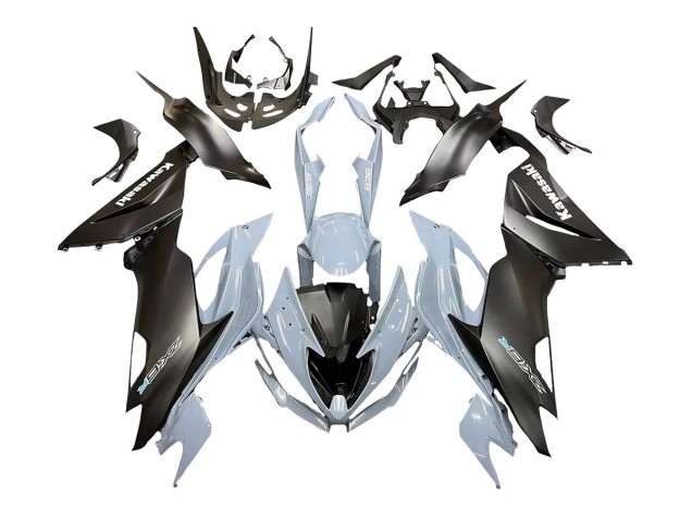 2019-2022 Grey Matte Black Kawasaki ZX6R Motorcycle Fairings Australia