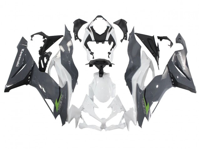 2019-2022 White Grey Green Kawasaki ZX6R Motorcycle Fairings Australia