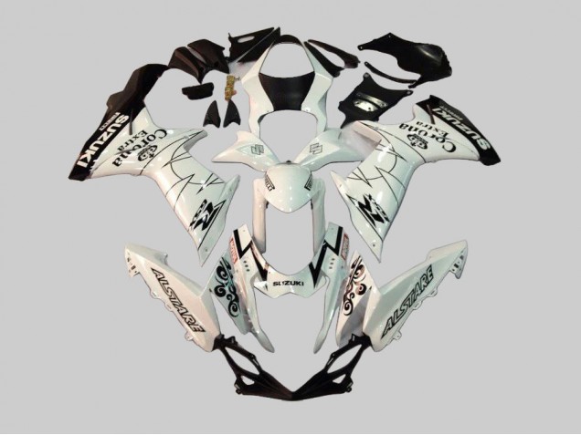 2011-2024 White Black Alstare Corona Extra Motul Suzuki GSXR 600/750 Motorcycle Fairings Australia