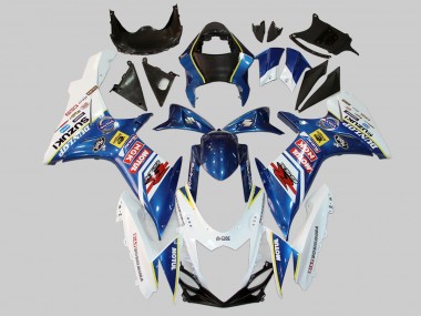 2011-2024 White Blue Red Yellow Motul Dunlop Suzuki GSXR 600/750 Motorcycle Fairings Australia