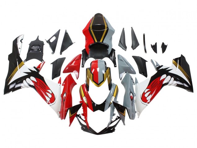 2011-2024 Red Gold Grey Black White Shark Suzuki GSXR 600/750 Motorcycle Fairings Australia