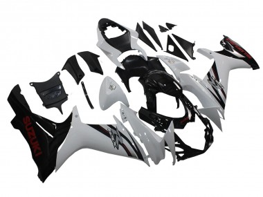 2011-2024 White Glossy Black Suzuki GSXR 600/750 Motorcycle Fairings Australia