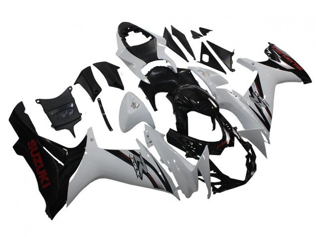 2011-2024 White Glossy Black Suzuki GSXR 600/750 Motorcycle Fairings Australia