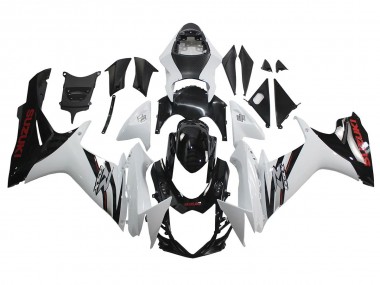 2011-2024 White Glossy Black Suzuki GSXR 600/750 Motorcycle Fairings Australia