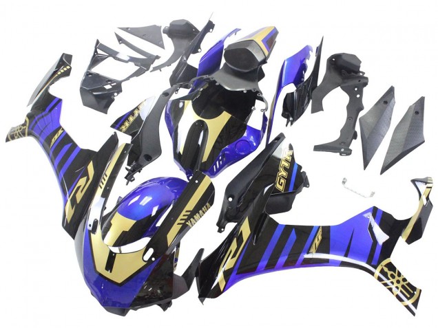 2015-2019 Blue Gold Black Yamaha YZF R1 Motorcycle Fairings Australia