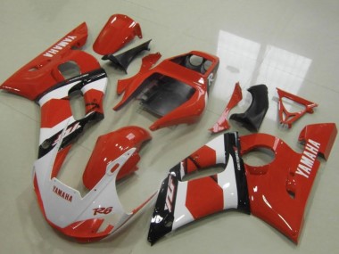 1998-2002 Red White Glossy Black Yamaha YZF R6 Motorcycle Fairings Australia