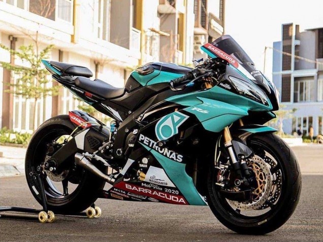 2008-2016 Light Green White Black Petronas Yamaha YZF R6 Motorcycle Fairings Australia