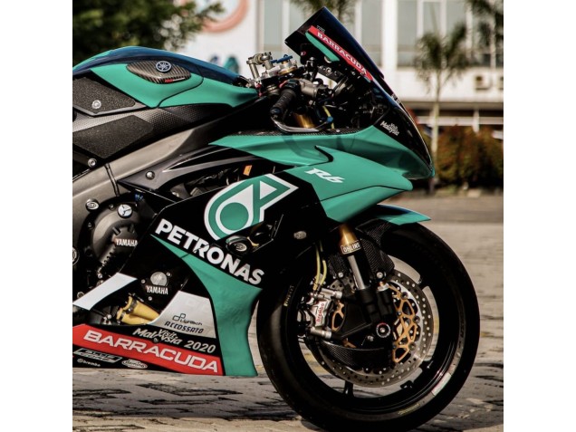 2008-2016 Light Green White Black Petronas Yamaha YZF R6 Motorcycle Fairings Australia