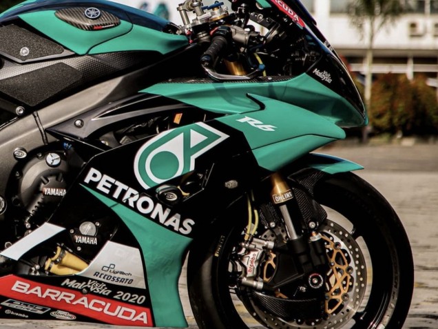 2008-2016 Light Green White Black Petronas Yamaha YZF R6 Motorcycle Fairings Australia