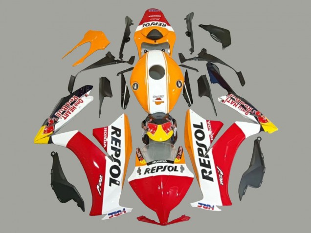 2012-2016 White Orange Red Yellow HRC Repsol Honda CBR1000RR Motorcycle Fairings Australia