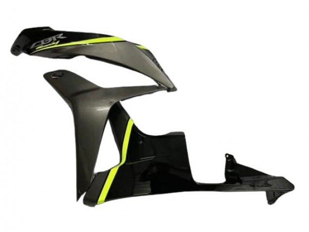 2007-2008 Glossy Black High Viz Yellow Honda CBR600RR Motorcycle Fairings Australia
