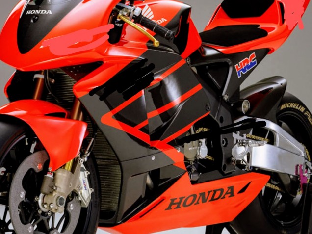 2003-2004 Red Glossy Black Honda CBR600RR Bike Fairings Australia