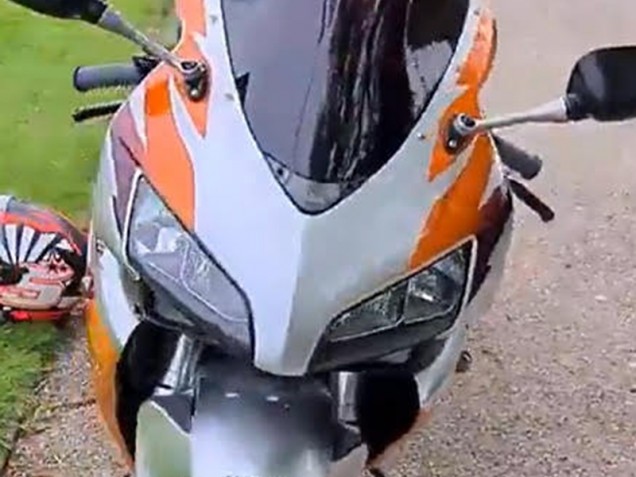 2006-2007 Silver Orange Honda CBR1000RR Motorcycle Fairings Australia