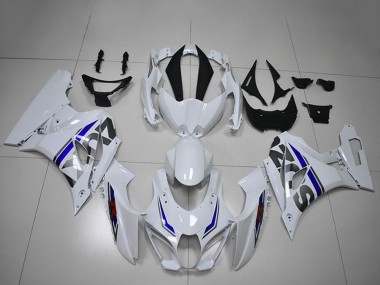 2017-2024 White Blue Suzuki GSXR 1000 Motorcycle Fairings Australia