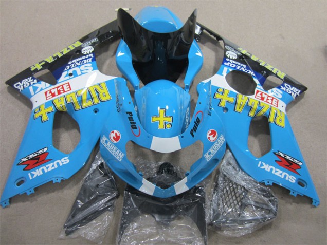 2000-2002 Blue Yellow White Black Rizla Suzuki GSXR 1000 Motorcycle Fairings Australia