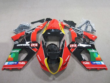 2003-2004 Red Yellow Green Black Suzuki GSXR 1000 Motorcycle Fairings Australia