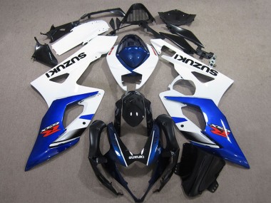 2005-2006 White Blue Glossy Black Suzuki GSXR 1000 Bike Fairings Australia