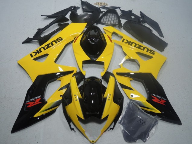 2005-2006 Yellow Glossy Black Suzuki GSXR 1000 Motorcycle Fairing Australia