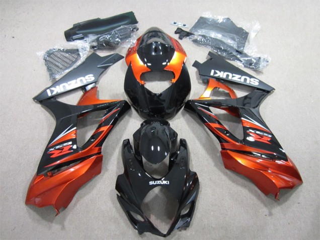 2007-2008 Glossy Black Orange Suzuki GSXR 1000 Motorcycle Fairing Australia
