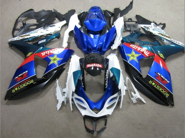 2009-2016 White Blue Red Black Rockstar Suzuki GSXR 1000 Motorcycle Fairings Australia